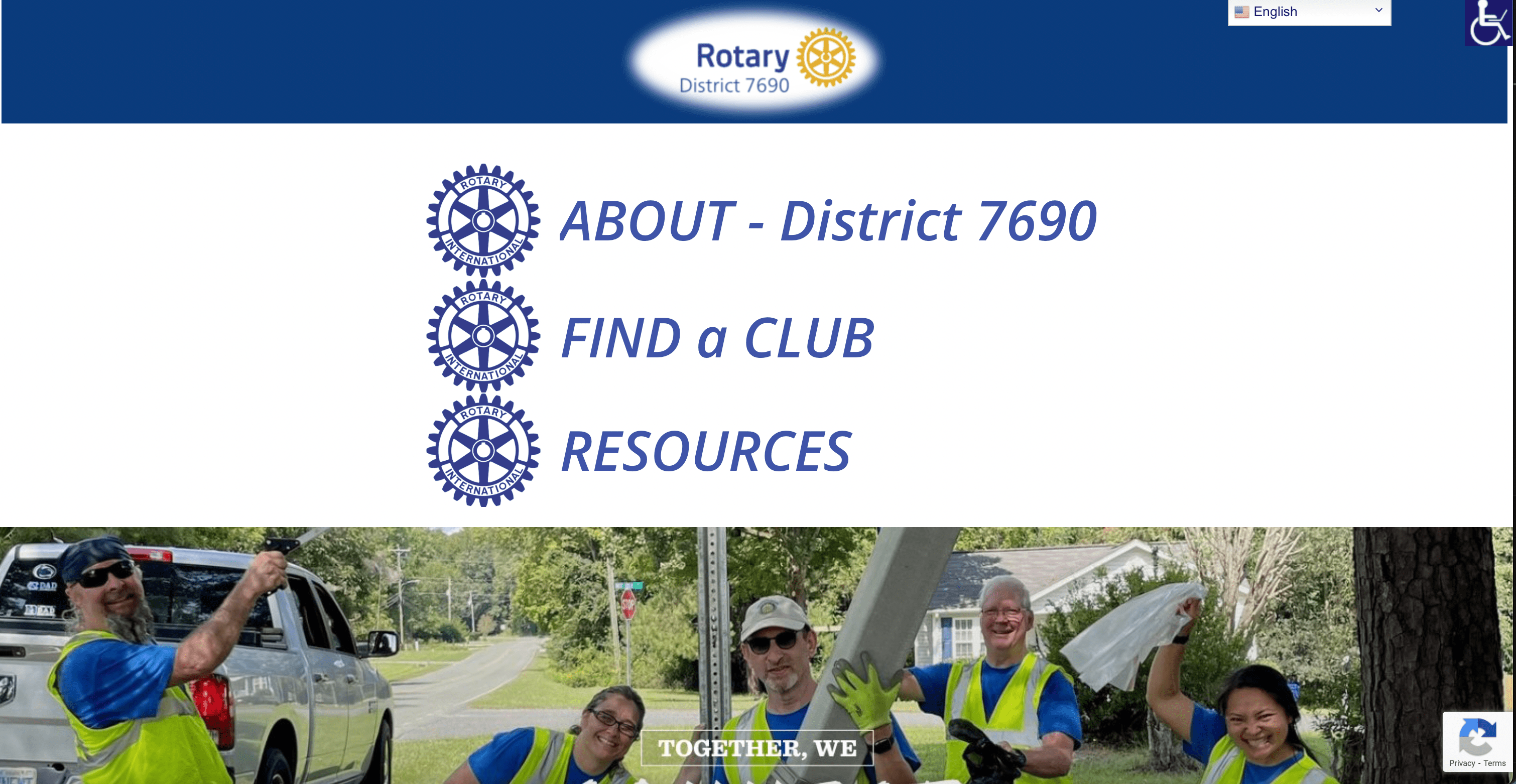 old Rotary webpage